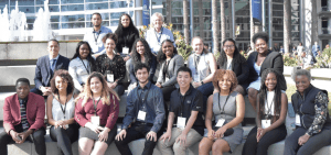Lehigh University RARE students at the Annual Biomedical Research Conference for Minority Students in November 2019 in Anaheim, CA. Seventeen RARE students traveled with the program Co-Directors, Dr. V. Ware (lower right) and Dr. N. Simon (upper right), to present their research, participate in professional development workshops, network, and more.