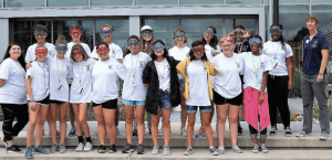 Virginia Wesleyan Environmental Institute participants share their culminating poster presentations at a July research symposium.
