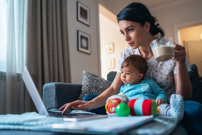 Working at home mom