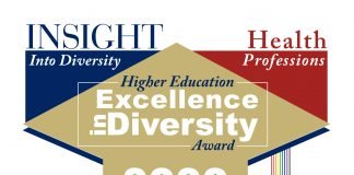 Graphic of the INSIGHT Into Diversity Health Professions HEED Award logo