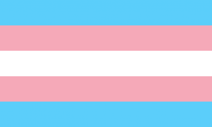 transgender-flag Graphic depicting the transgender flag