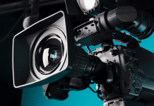 Photo of a movie camera