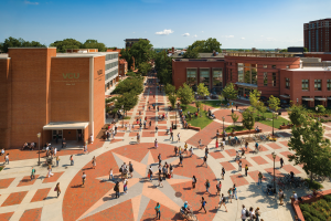 The Virginia Commonwealth University campus in the Monroe Park neighborhood of Richmond, Virginia.