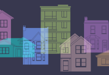 illustration of different types of houses