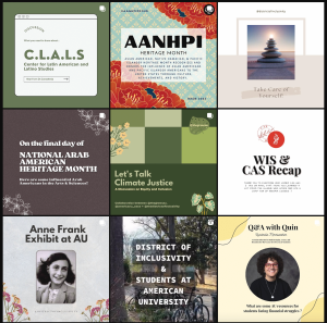 The District of Inclusivity’s Instagram page features detailed posts on a wide range of diversity-related activities happening across the AU campus.